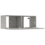 vidaXL Meubles TV 2 Pièces gris béton 80x30x30 cm bois d'ingénierie