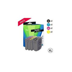 Cartouche compatible hp 940xl pack de 4 cartouches d'encre noire et couleurs marque toner services