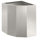 vidaXL Jardinière d'Angle Argent 30 x 30 x 35 cm Acier inoxydable