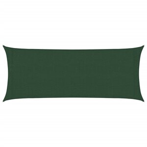 vidaXL Voile d'ombrage 160 g/m² Vert foncé 2x4 5 m PEHD