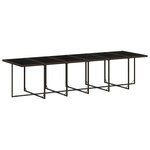 vidaXL Ensemble à manger de jardin et coussins 17 Pièces marron rotin