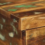 vidaXL Tables de chevet murales 2 Pièces bois massif de récupération