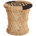 Lot de 3 tables a café avec corde - Noir