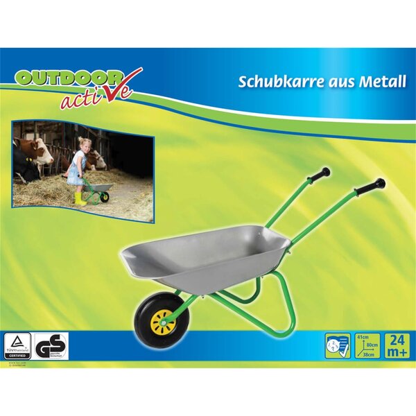 Outdoor Active 271955 - Brouette en métal pour enfant