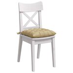 vidaXL Coussins de siège 4 Pièces Vert gris 40 x 40 x 6 cm