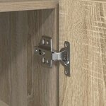 vidaXL Buffet Chêne sonoma 116 x 30 x 75 cm Bois d'ingénierie
