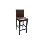 vidaXL Tabourets de bar lot de 2 marron foncé similicuir