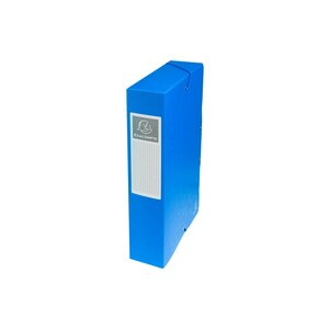 Boite De Classement Exabox Dos 60mm Carte Lustrée - A4 - Bleu - X 8 - Exacompta