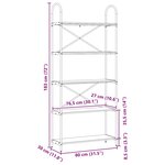 vidaXL Étagère Chêne sonoma 80 x 30 x 183 cm Bois d'ingénierie