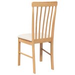 vidaXL Chaises à manger coussins 2 Pièces bois massif caoutchouc