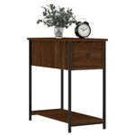 vidaXL Tables de chevet 2Pièces chêne marron 30x60x60cm bois d'ingénierie