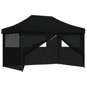 vidaXL Tente de fête 279 x 410 x 315 cm Noir Tissu Oxford