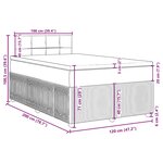 vidaXL Sommier à lattes de lit avec matelas Rose 120x200 cm Velours