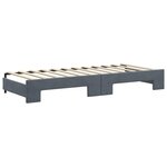 vidaXL Lit de jour avec gigogne et tiroirs sans matelas 80x200 cm