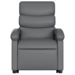 vidaXL Fauteuil inclinable électrique gris similicuir
