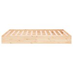 vidaXL Cadre de lit sans matelas bois massif 200x200 cm