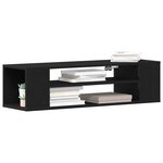 vidaXL Meuble TV Chêne noir 100 x 30 x 26 5 cm Bois d'ingénierie