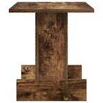 vidaXL Table d'appoint Chêne fumé 35 5 x 35 x 40 cm Bois d'ingénierie