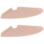 vidaXL Étagère Flottante d'Angle 2 pc Rose 24 x 24 x 2 cm