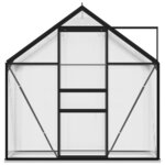 vidaXL Serre Anthracite Aluminium 1 33 m²