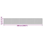 vidaXL Tapis rectangulaire marron 70x500 cm bambou
