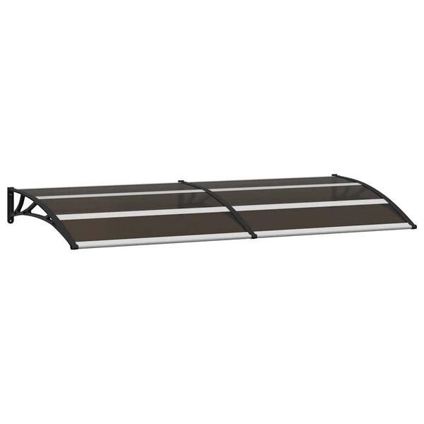 vidaXL Auvent de porte Noir 200x75 cm PC