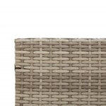 vidaXL Canapé de jardin avec table et coussins en forme de L gris