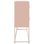 vidaXL Buffet rose 100 5x39x107 cm acier
