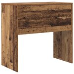 vidaXL Bureau d'écriture rustique Finition vieux bois Bois 80 x 40 x 76 cm