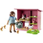PLAYMOBIL 71308 - Country - Agricultrice et poulailler