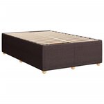 vidaXL Sommier à lattes de lit avec matelas Marron foncé 120x200 cm