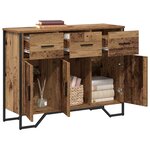 vidaXL Buffet avec tiroir Bois ancien 97 x 32 5 x 74 5 cm