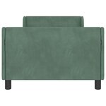 vidaXL Cadre de lit pour enfants avec tête de lit Vert Mer 80 x 200 cm