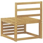 vidaXL Sofa de milieu extérieur Bois d'Acacia Massif Blanc