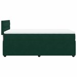 vidaXL Sommier à lattes de lit et matelas Vert foncé 80x200 cm Velours