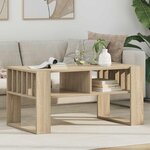 vidaXL Table basse Chêne Sonoma 92 x 49 5 x 45 cm Bois d'ingénierie