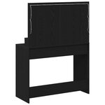 vidaXL Coiffeuse Chêne noir 100 x 41 x 135 cm Bois d'ingénierie