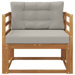 vidaXL Sofa de milieu extérieur Naturel