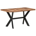 vidaXL Table de salle à manger 140x70x75 cm Bois avec finition miel