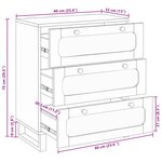 vidaXL Buffet Marron 60 x 33 x 75 cm Bois de mangue massif