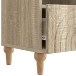 vidaXL Meuble TV Chêne Sonoma 102 x 34 5 x 50 cm Bois d’ingénierie