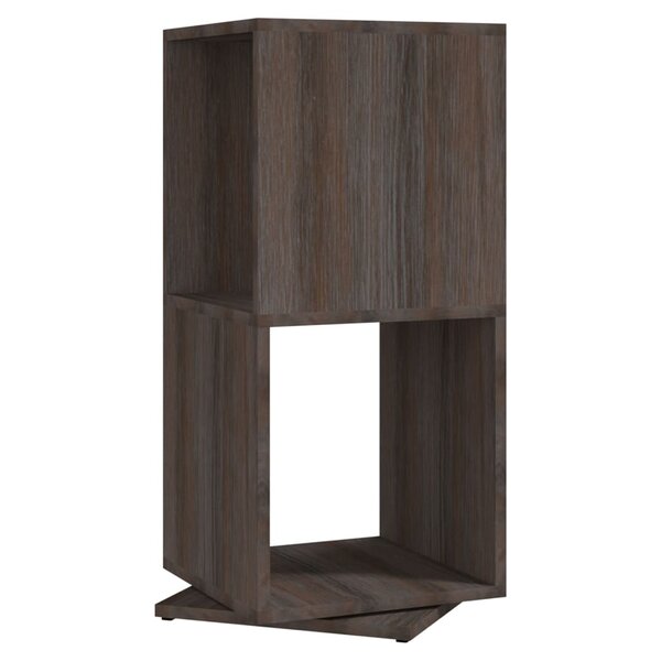 vidaXL Armoire rotative Gris chêne 34 5x34 5x75 5 cm bois d'ingénierie