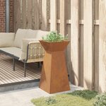 vidaXL Jardinière à pilier Argent 35 x 35 x 73 cm