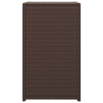 vidaXL Table en forme de C marron 40x35x60 cm résine tressée