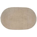 vidaXL Tapis de surface Blanc 152 x 245 cm Jute