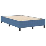 vidaXL Lit à ressorts Bleu 120 x 190 cm Tissu en velours côtelé