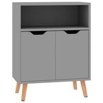 vidaXL Buffet gris 60x30x72 cm bois d'ingénierie