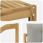 vidaXL Ensemble de canapés d'extérieur 10 pc Blanc et gris clair