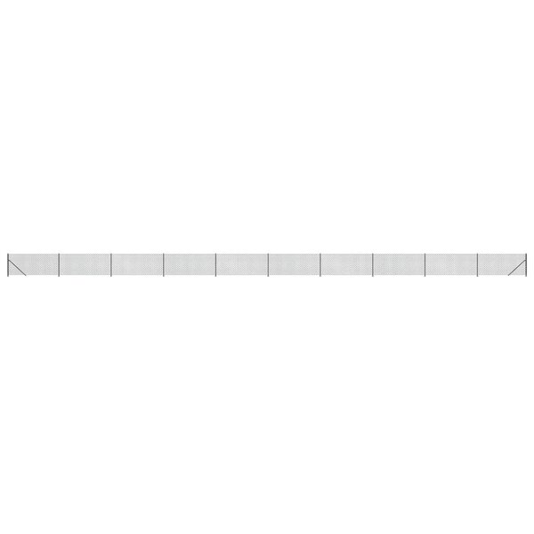 vidaXL Clôture à mailles losangées avec bride anthracite 1 1x25 m