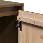 vidaXL Meuble TV Marron miel 110 5x35x44 cm Bois de pin massif